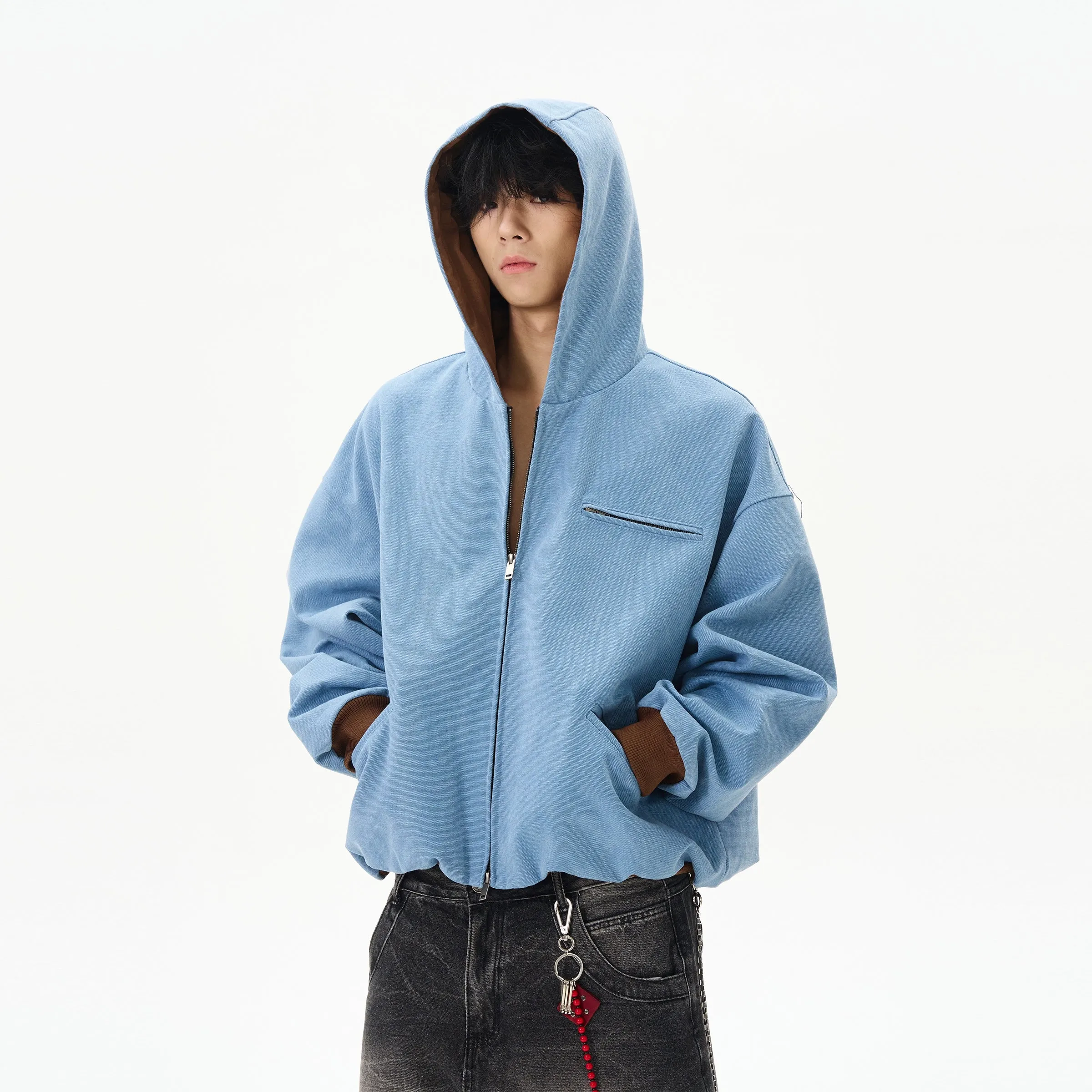 Loose-fit Hooded Jacket