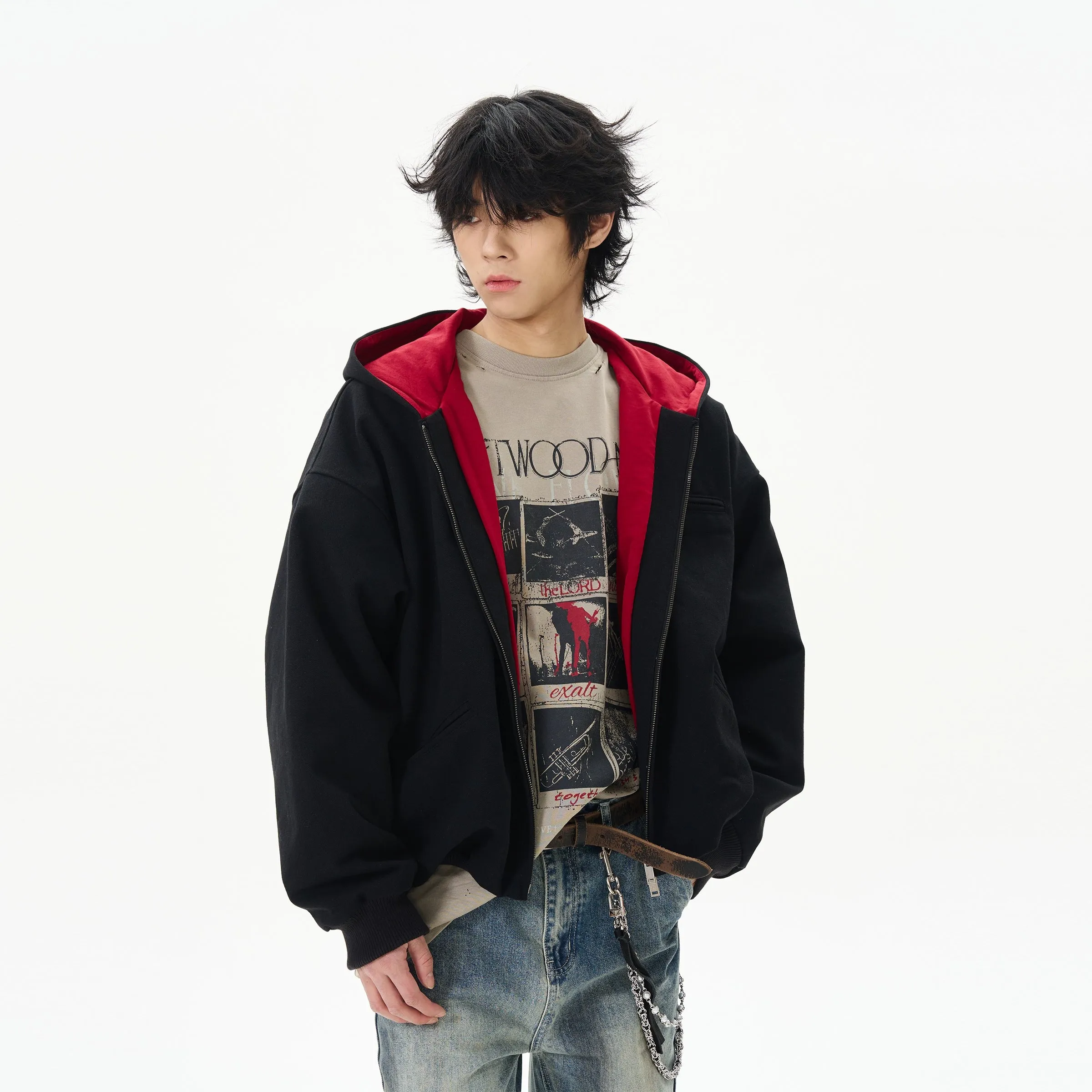Loose-fit Hooded Jacket
