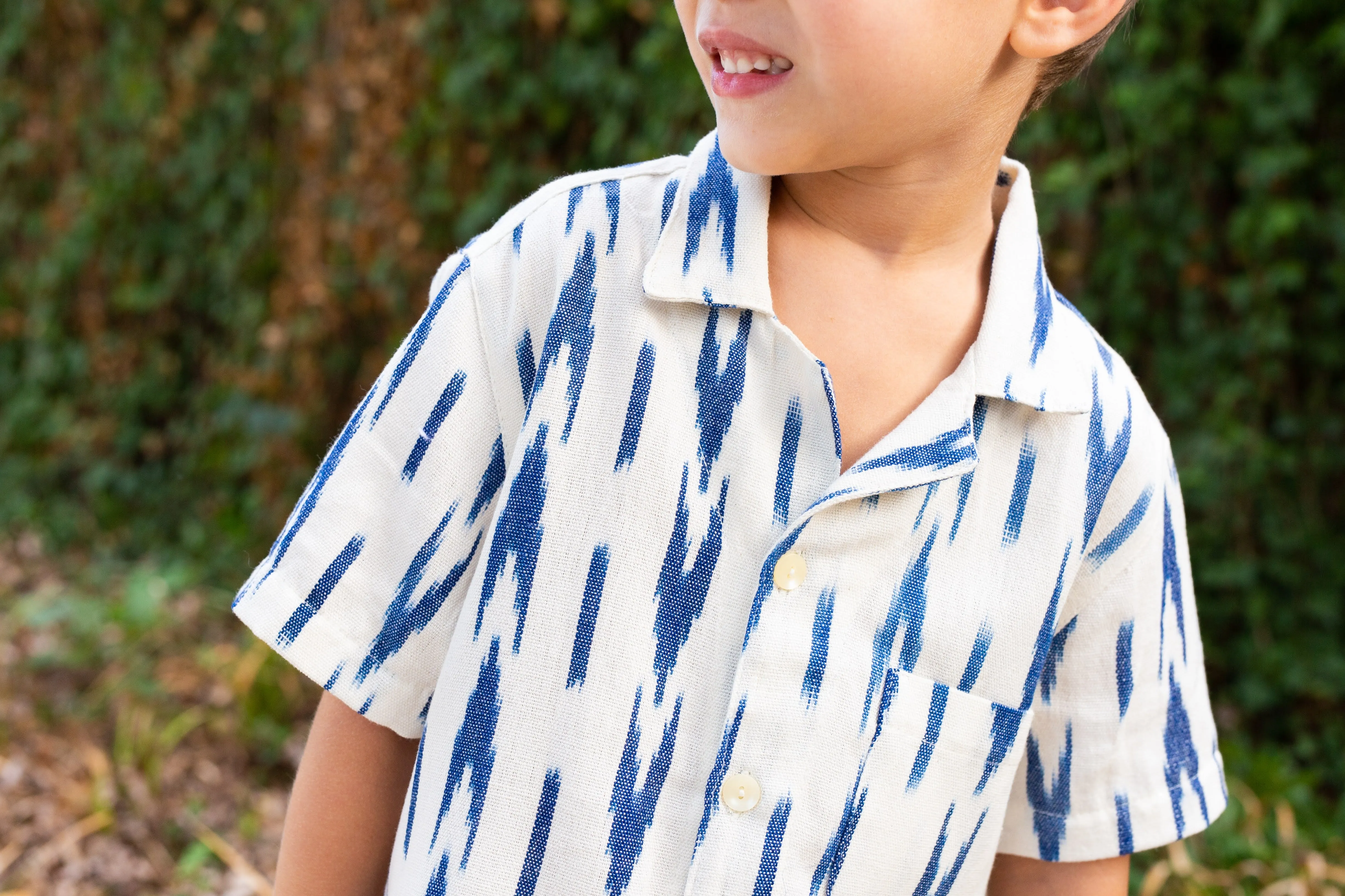 Luca Button Down in Ivory