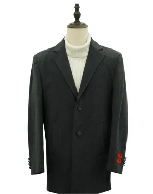 Mazari Modern Fit Car Coat - Charcoal Gray