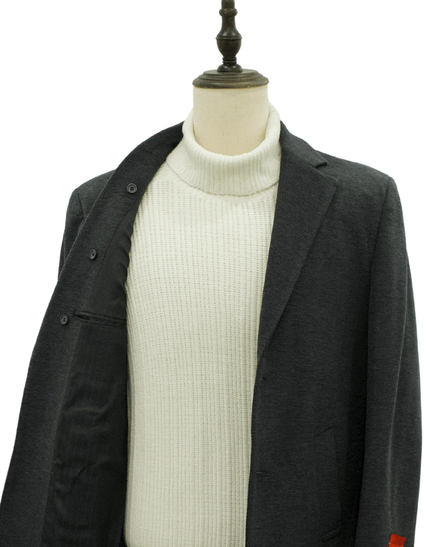 Mazari Modern Fit Car Coat - Charcoal Gray