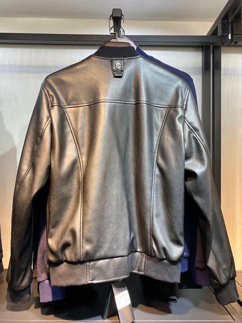 men casual embroidery zipper M-XXXL  Coat