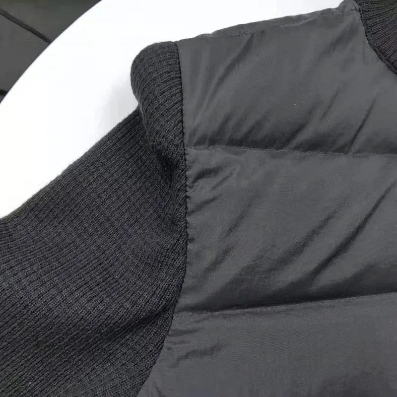 Men Stand Up Collar Down Jackets
