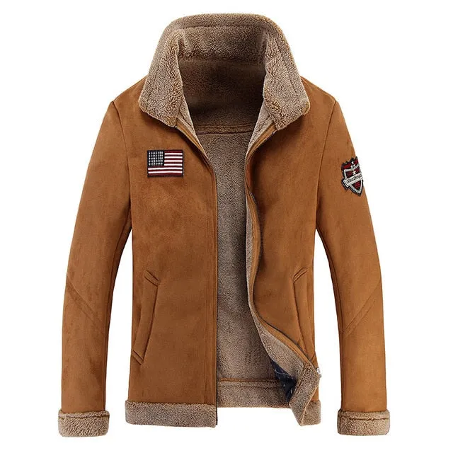 Men Thick Thermal Motorcycle Jacket