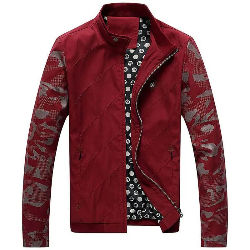 Men's Floral Designer Sleeve Zip Up