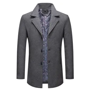 Men's Premium Slim-Fit Business Wool Coat