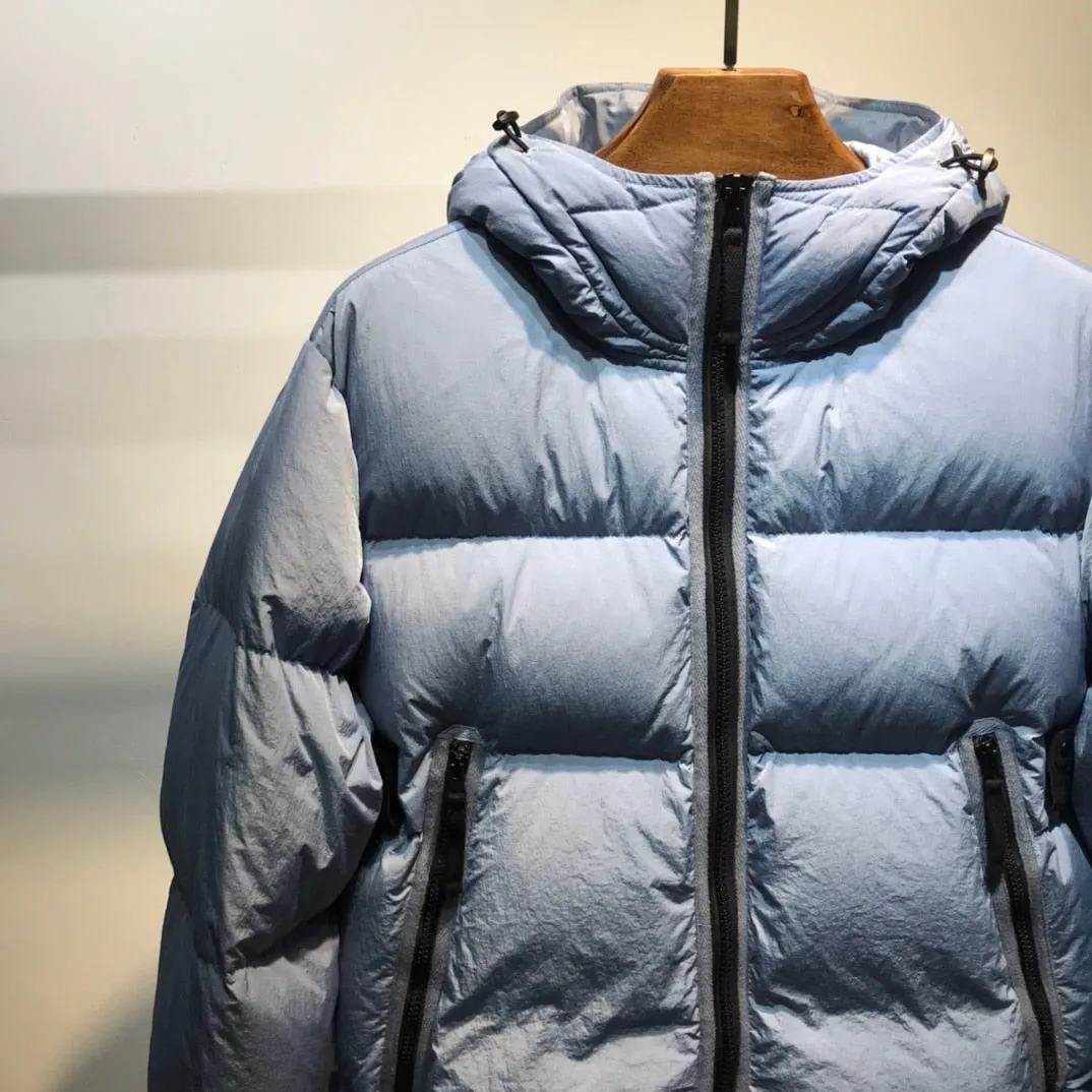 Men's Tooling Style Warm Comfortable Patch Goose Down Jacket