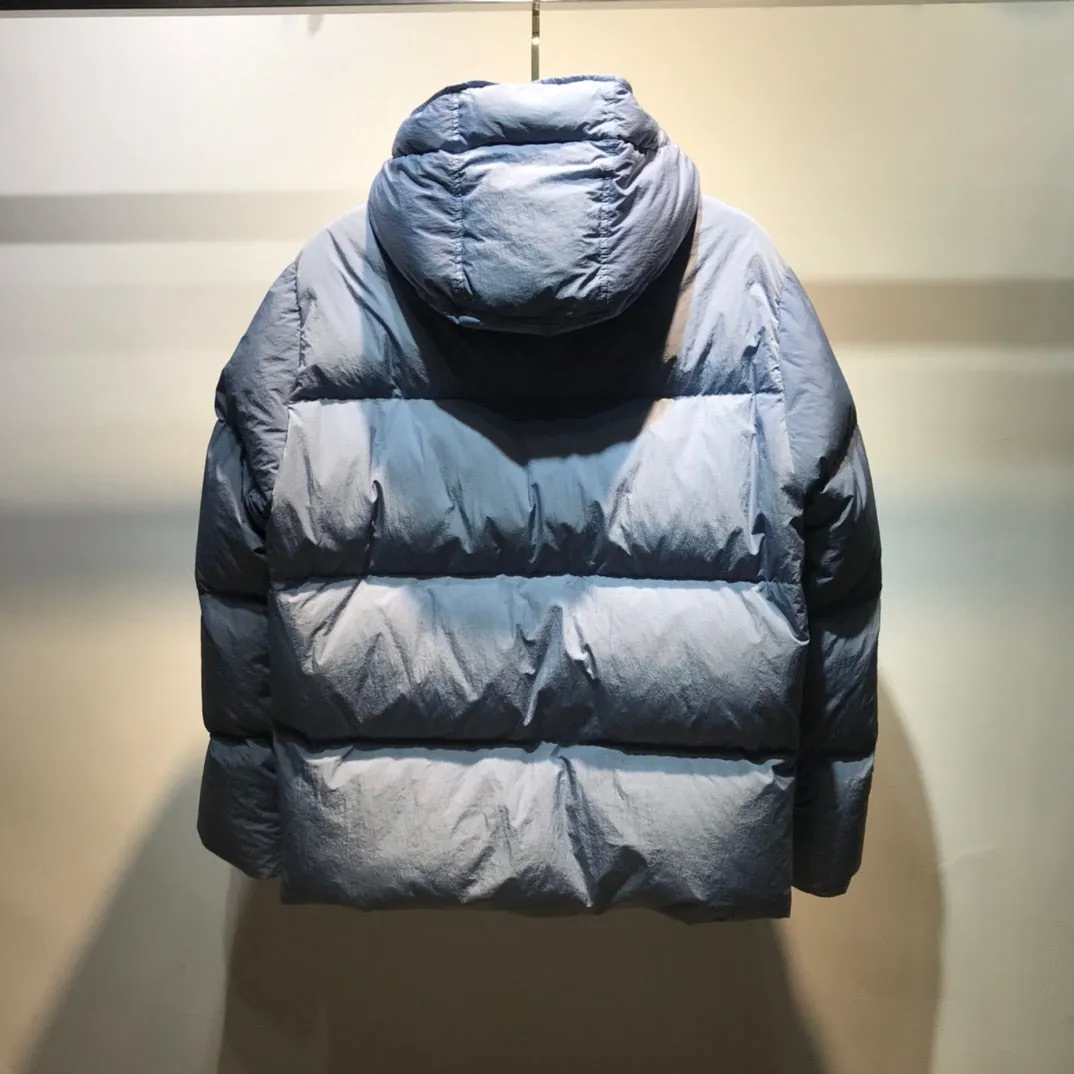 Men's Tooling Style Warm Comfortable Patch Goose Down Jacket