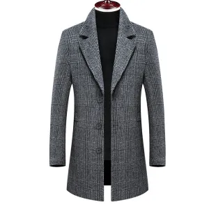 MEN'S TOP FITTED WOOL COAT #002