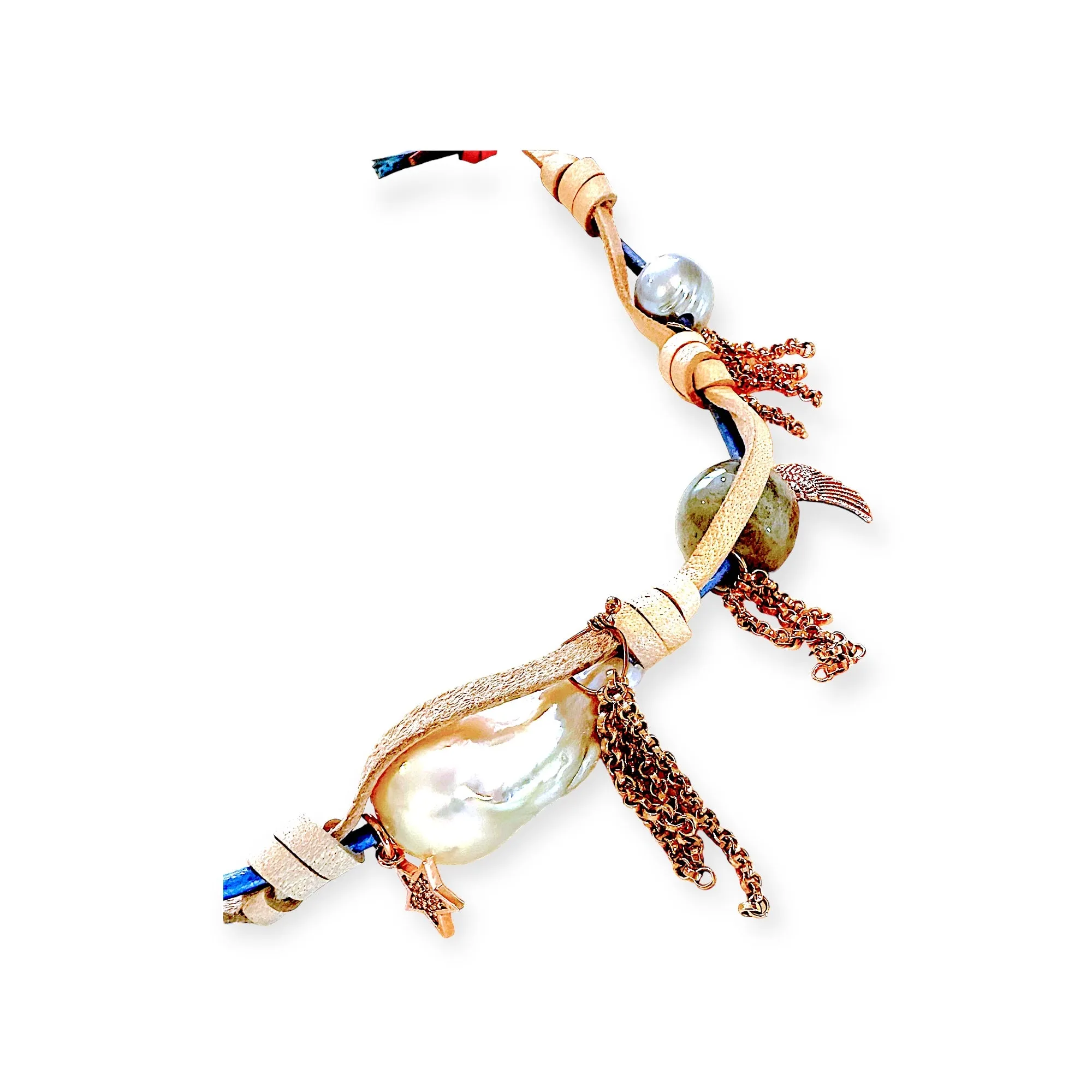 MIDSUMMER DREAM PEARL LUCKY CHARM GOLD ROCKER SET