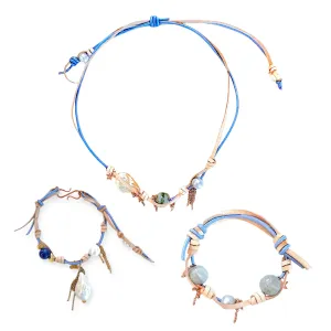 MIDSUMMER DREAM PEARL LUCKY CHARM GOLD ROCKER SET