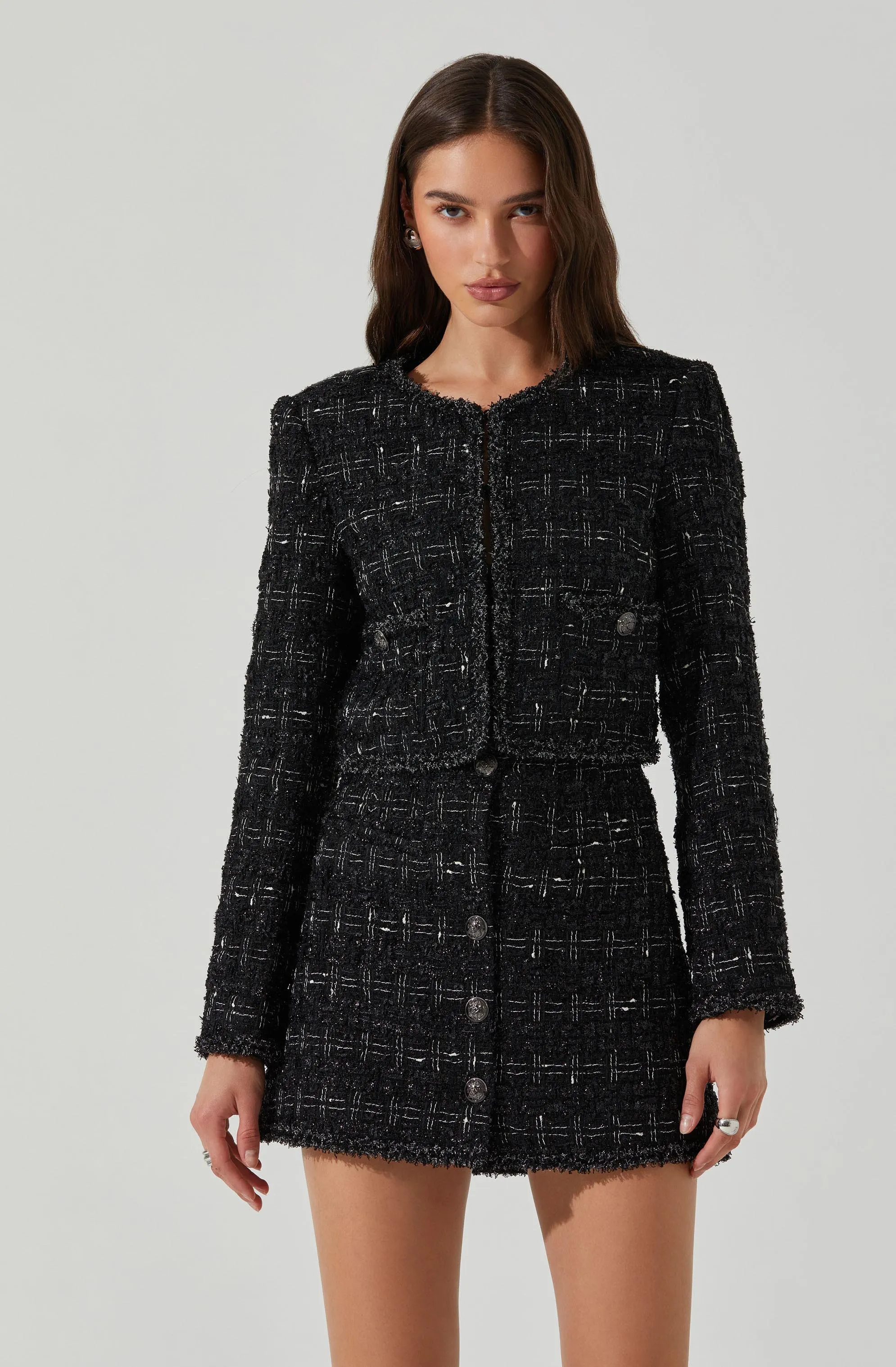 Milena Boxy Tweed Jacket