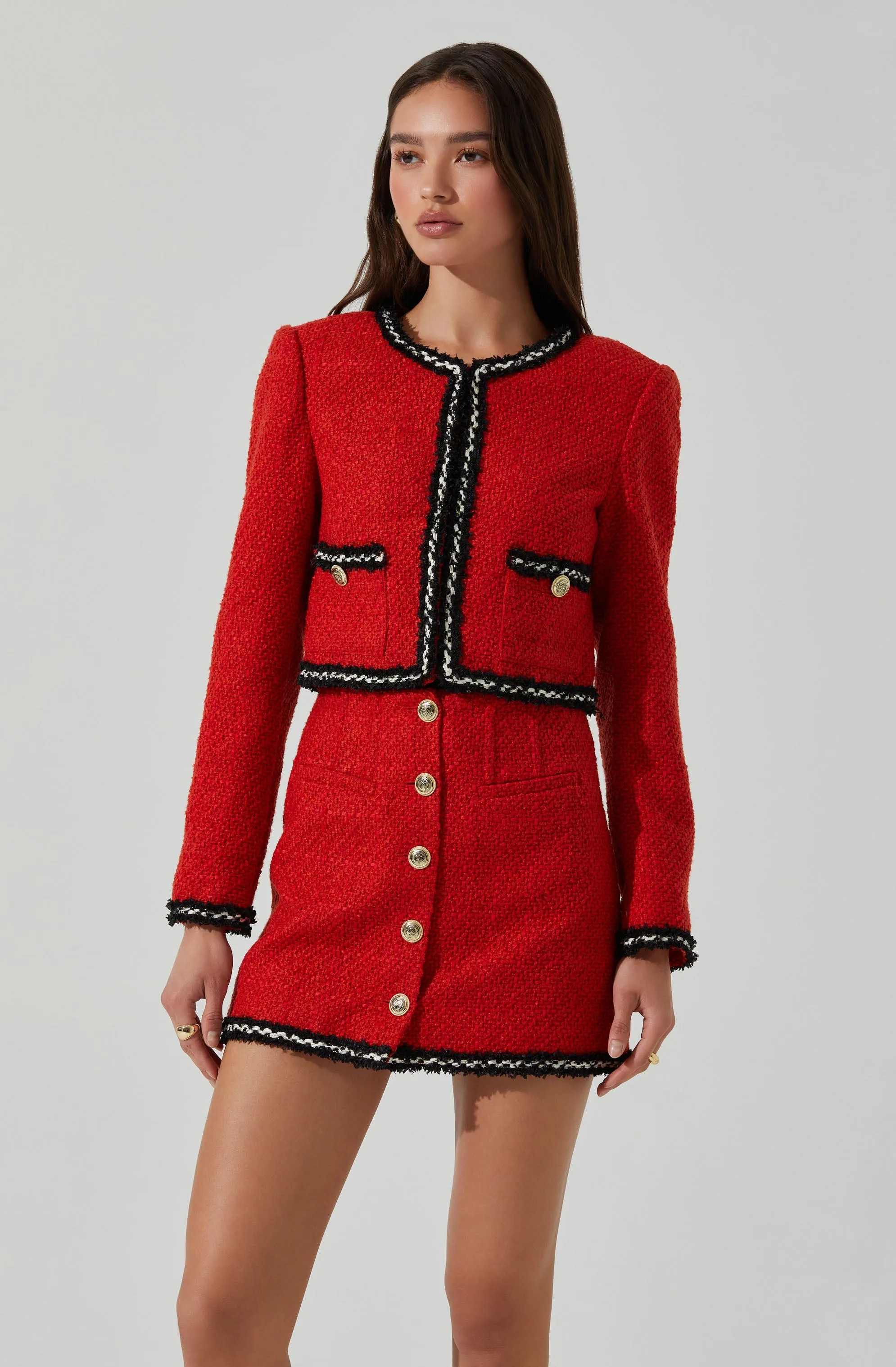 Milena Boxy Tweed Jacket