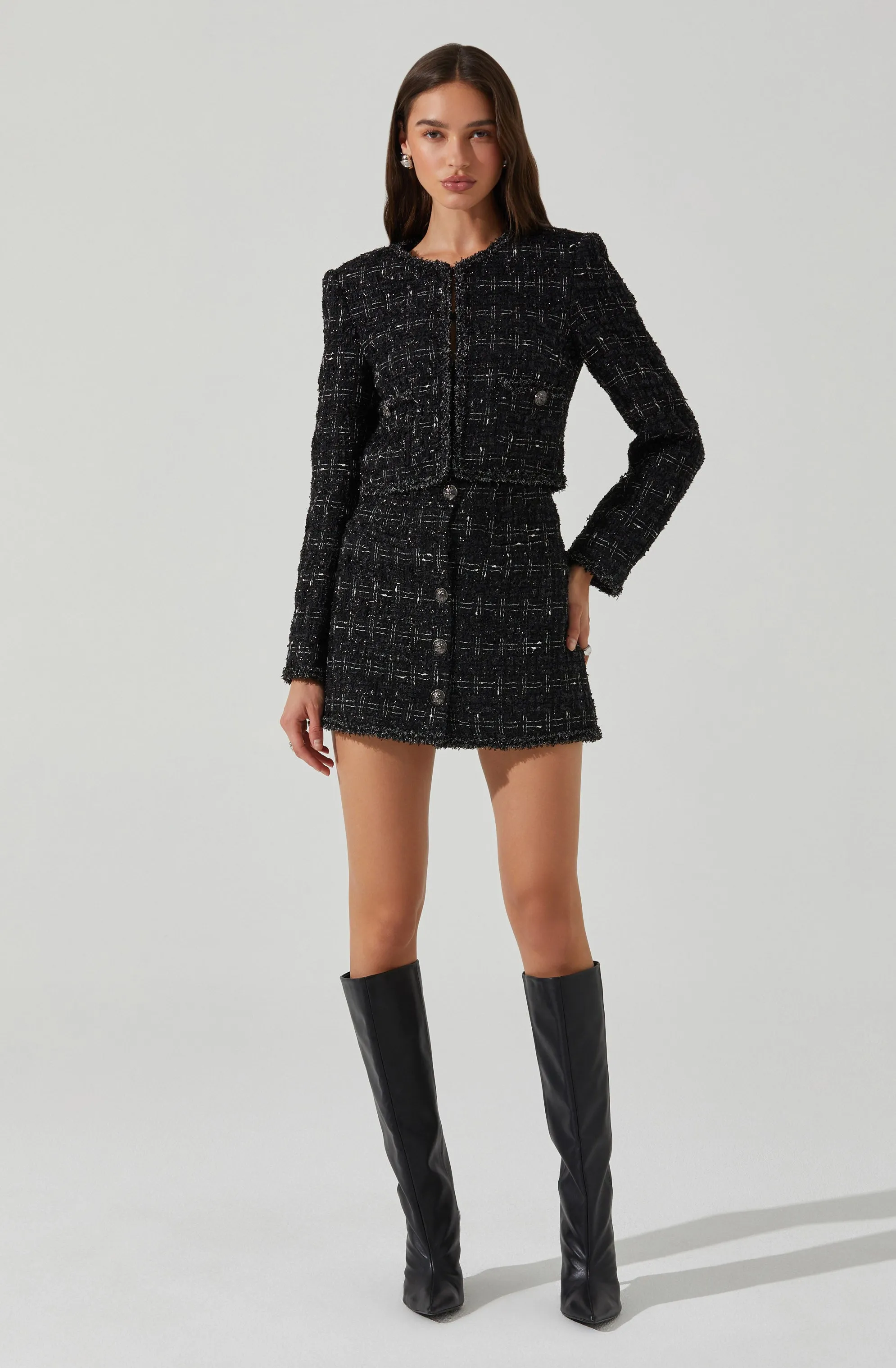 Milena Boxy Tweed Jacket