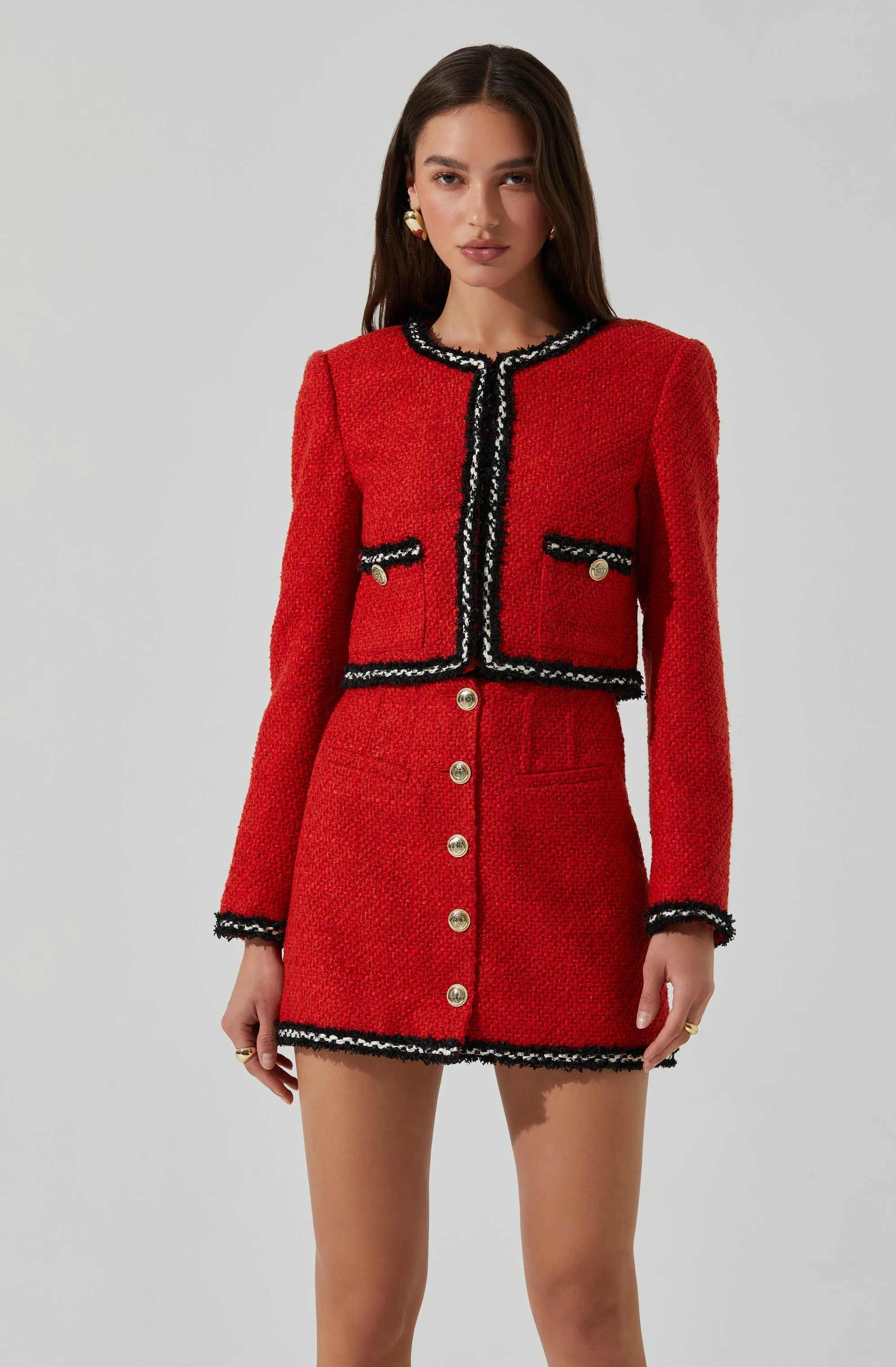 Milena Boxy Tweed Jacket