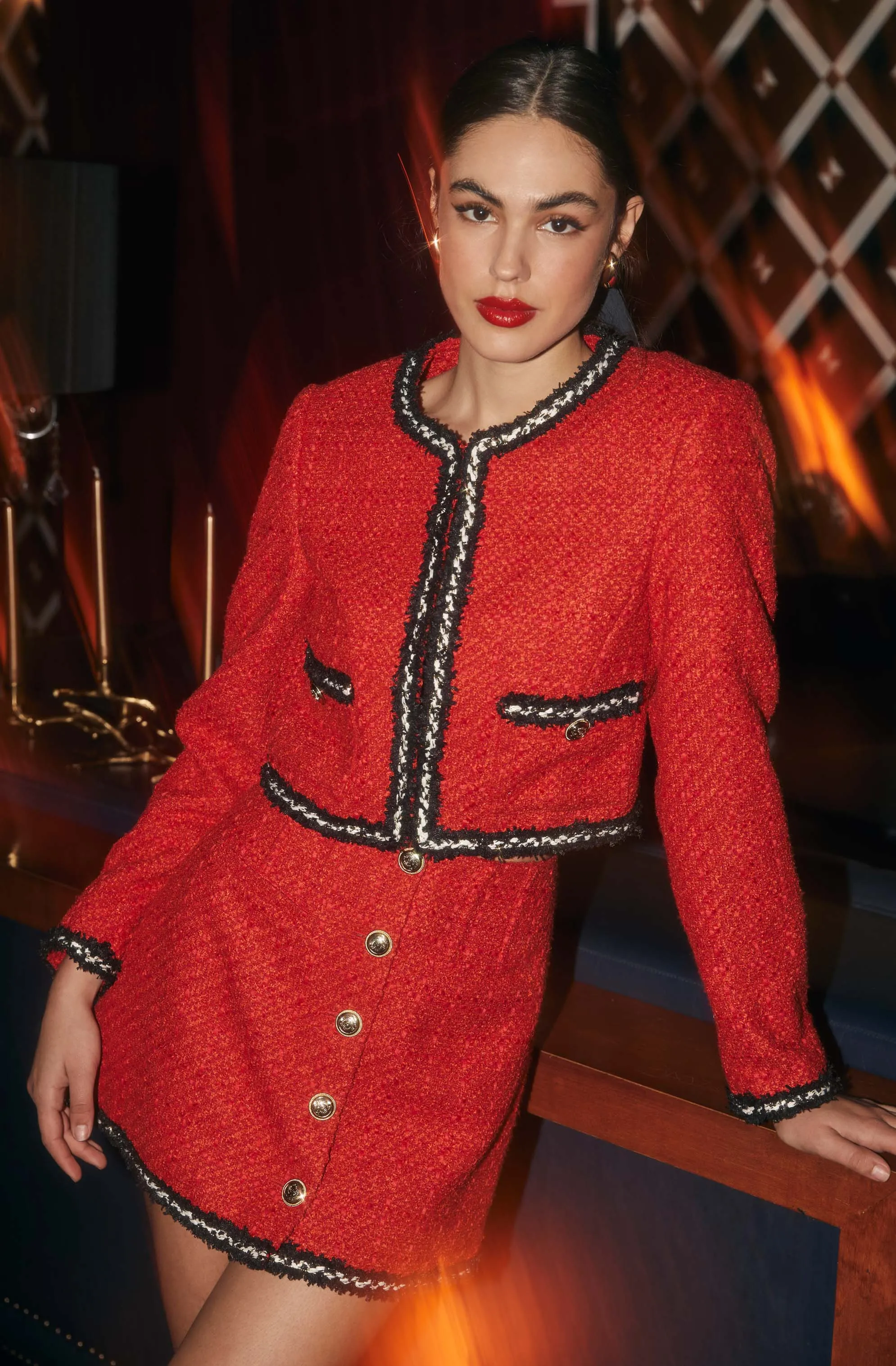 Milena Boxy Tweed Jacket