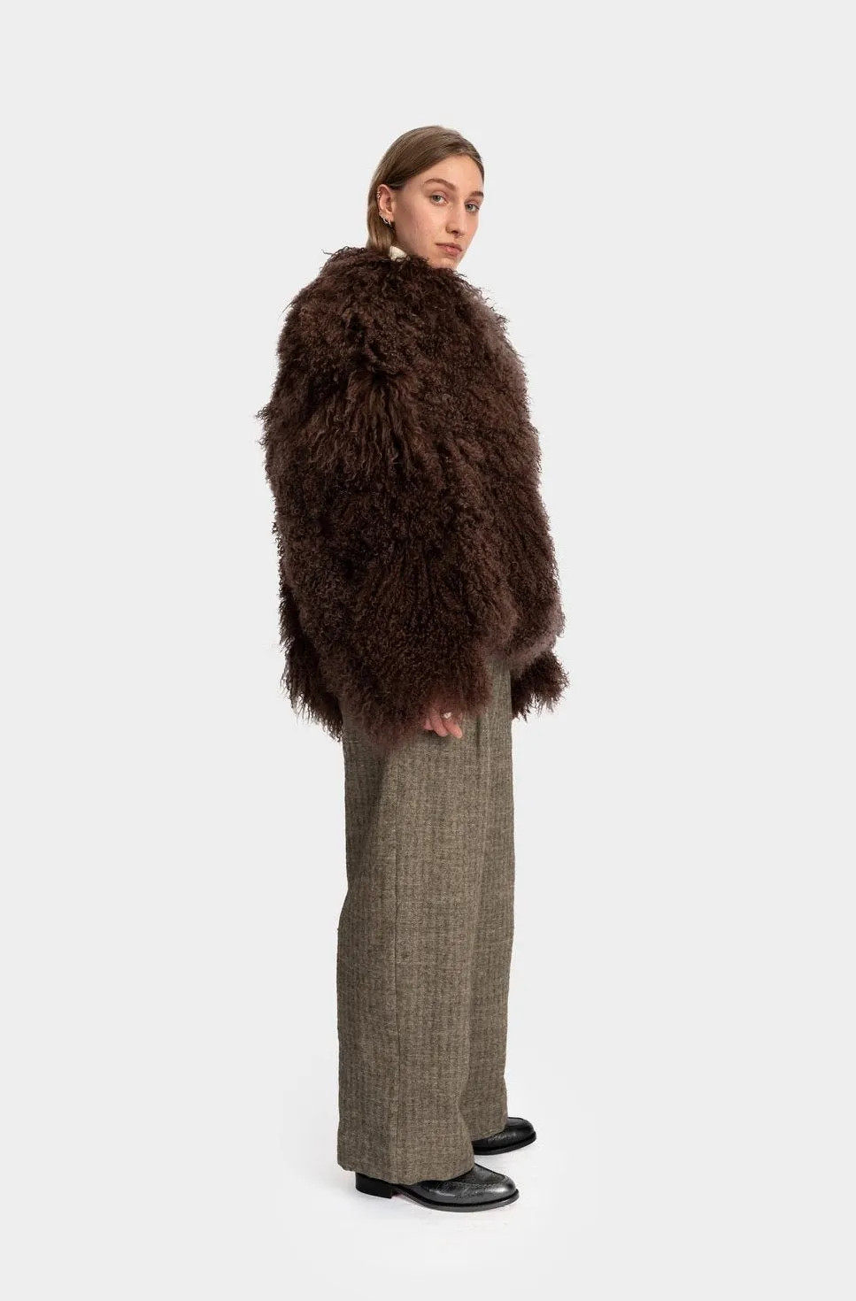 Mongolian Avis Jacket, Chocolate