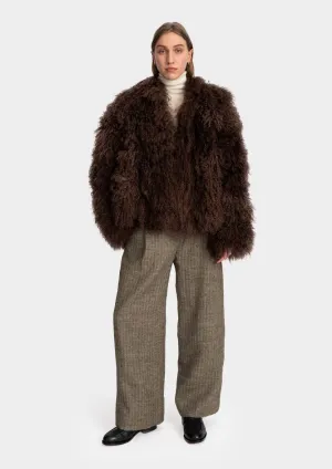 Mongolian Avis Jacket, Chocolate