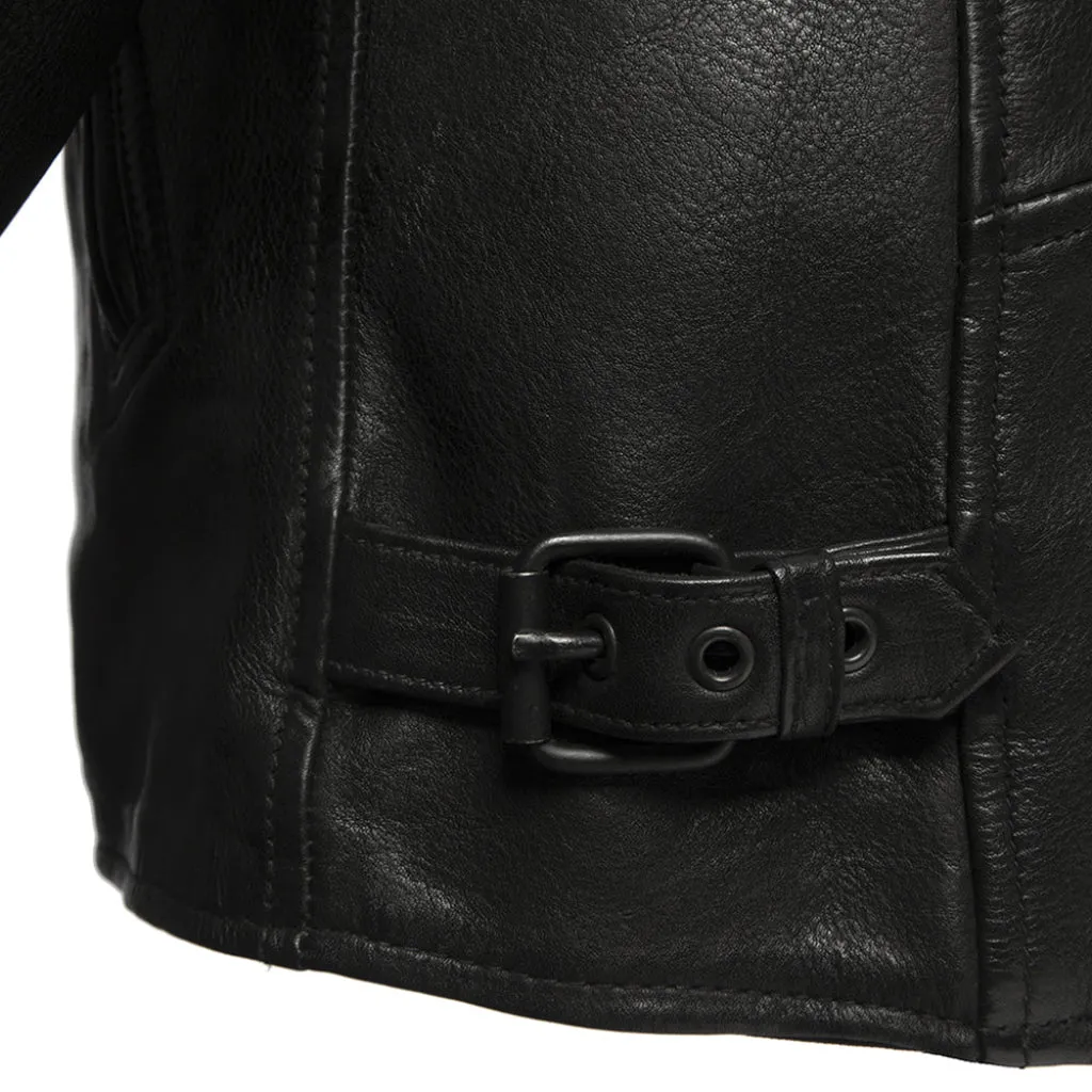 Night Rider Men's Motorcycle Leather Jacket - Extreme Biker Leather
