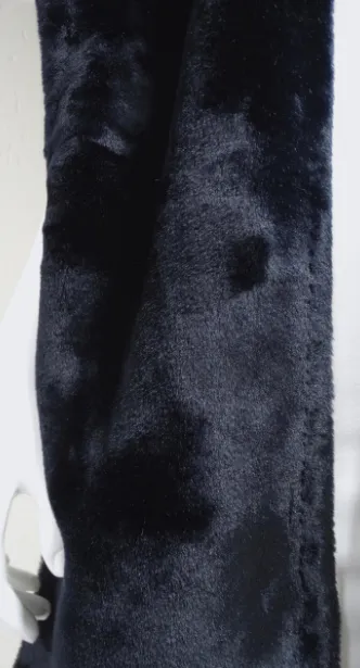 Norma Kamali Avant-Garde Faux Fur Shawl