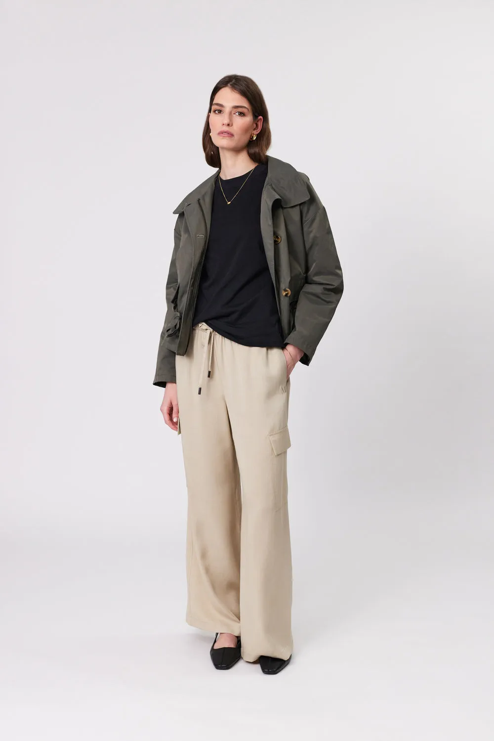 Olympus Short Trench | Dark Olive