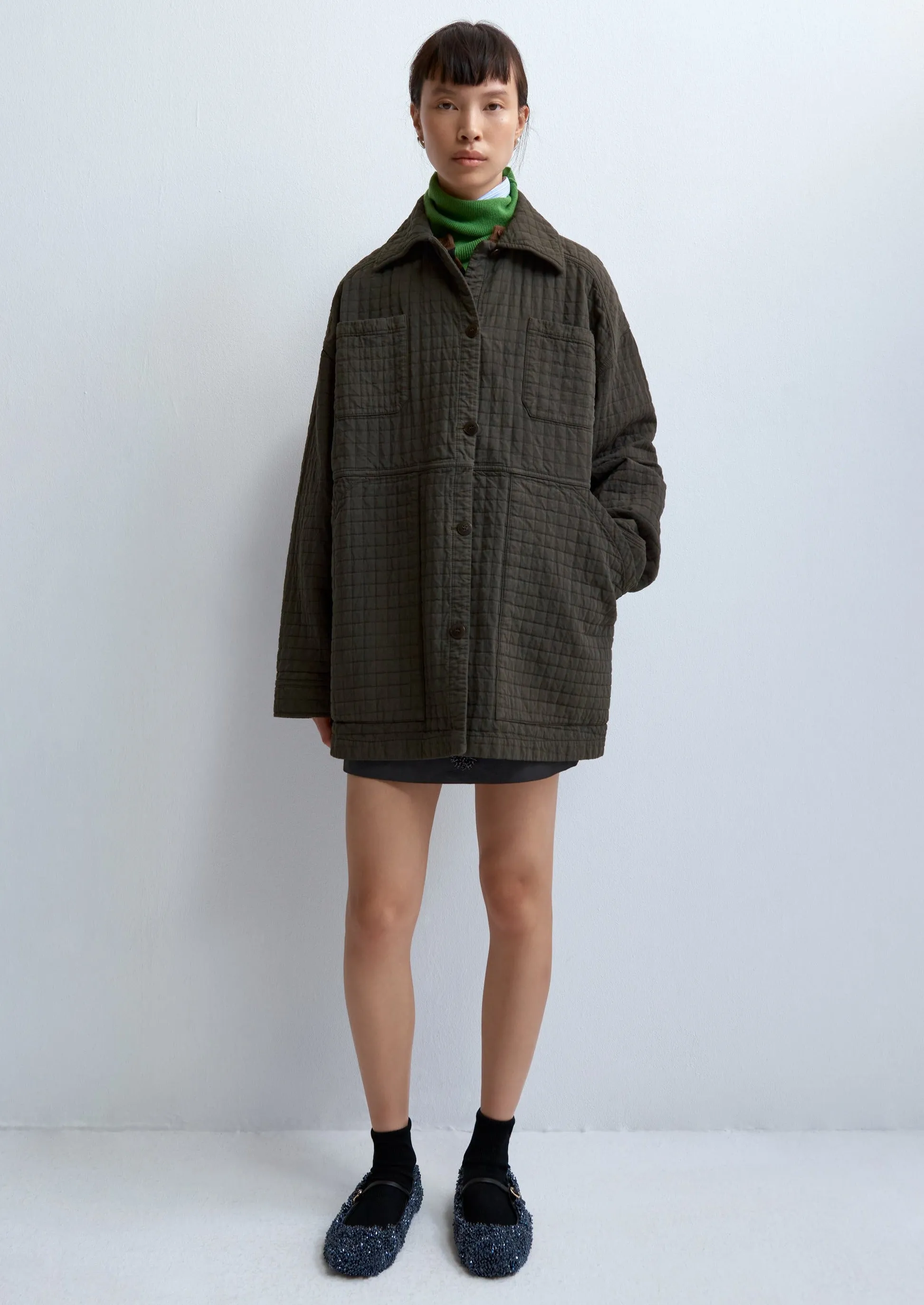Padded Jacket, Dark Brown