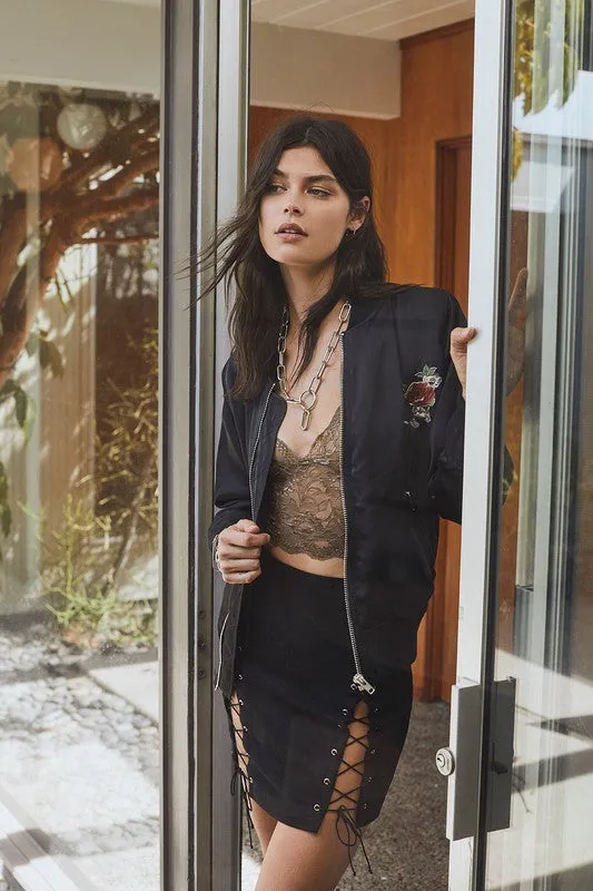 PANDORA FLORAL PATCH JACKET
