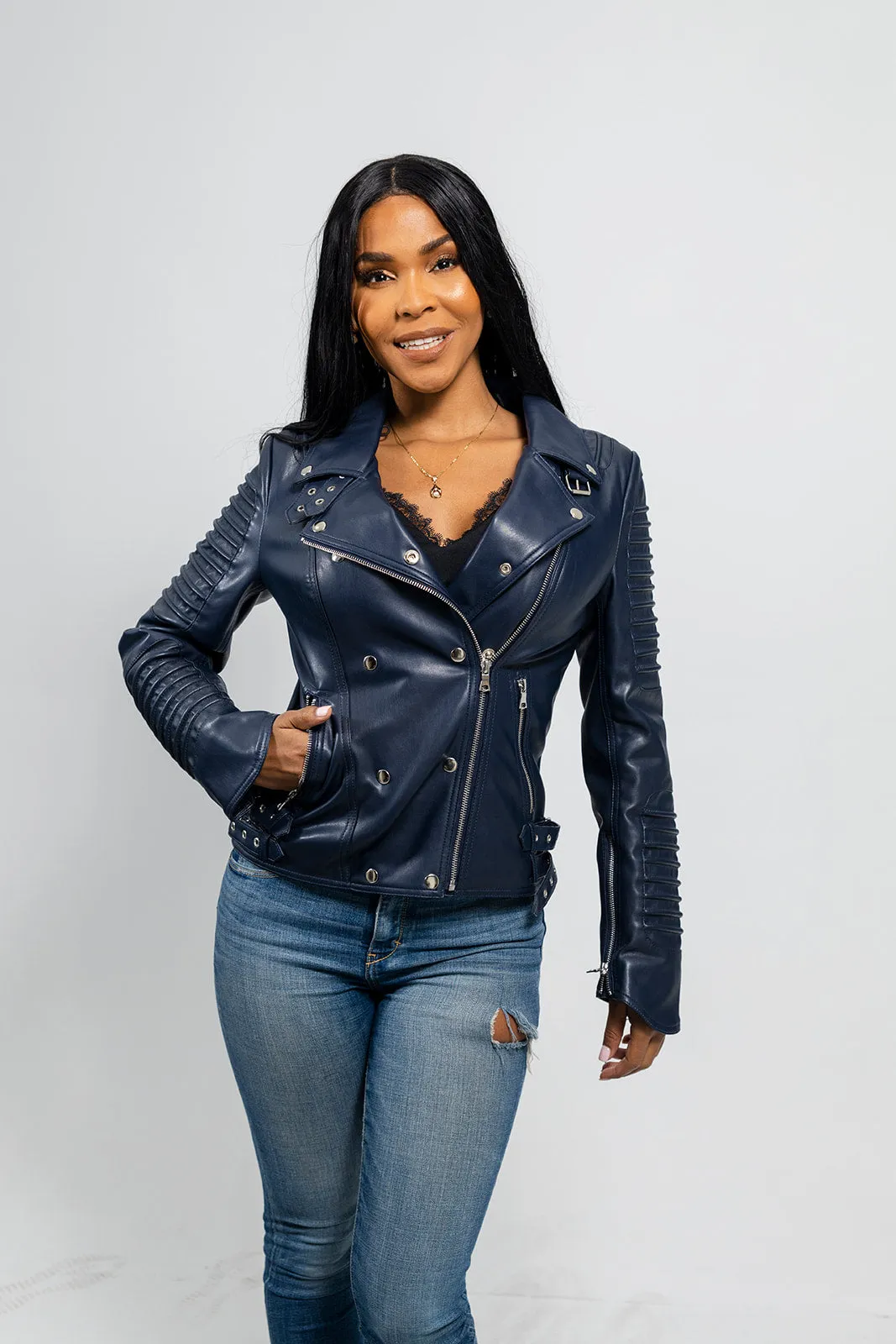 Paris - Women's Vegan Faux Leather Jacket