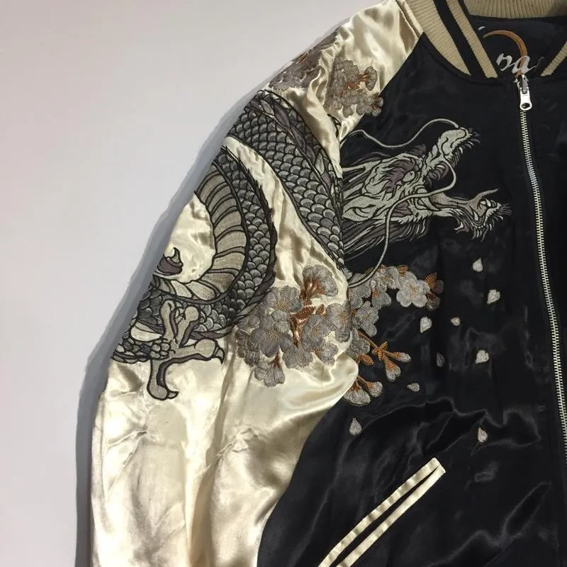 Phoenix Dragon Reversible Jacket Classic embroidery men