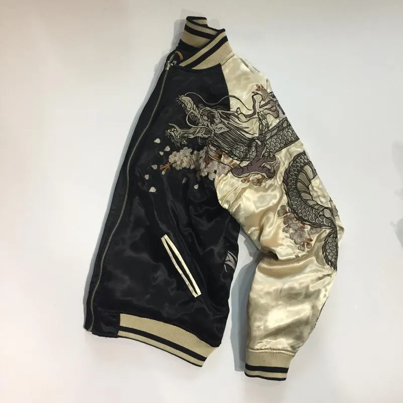 Phoenix Dragon Reversible Jacket Classic embroidery men