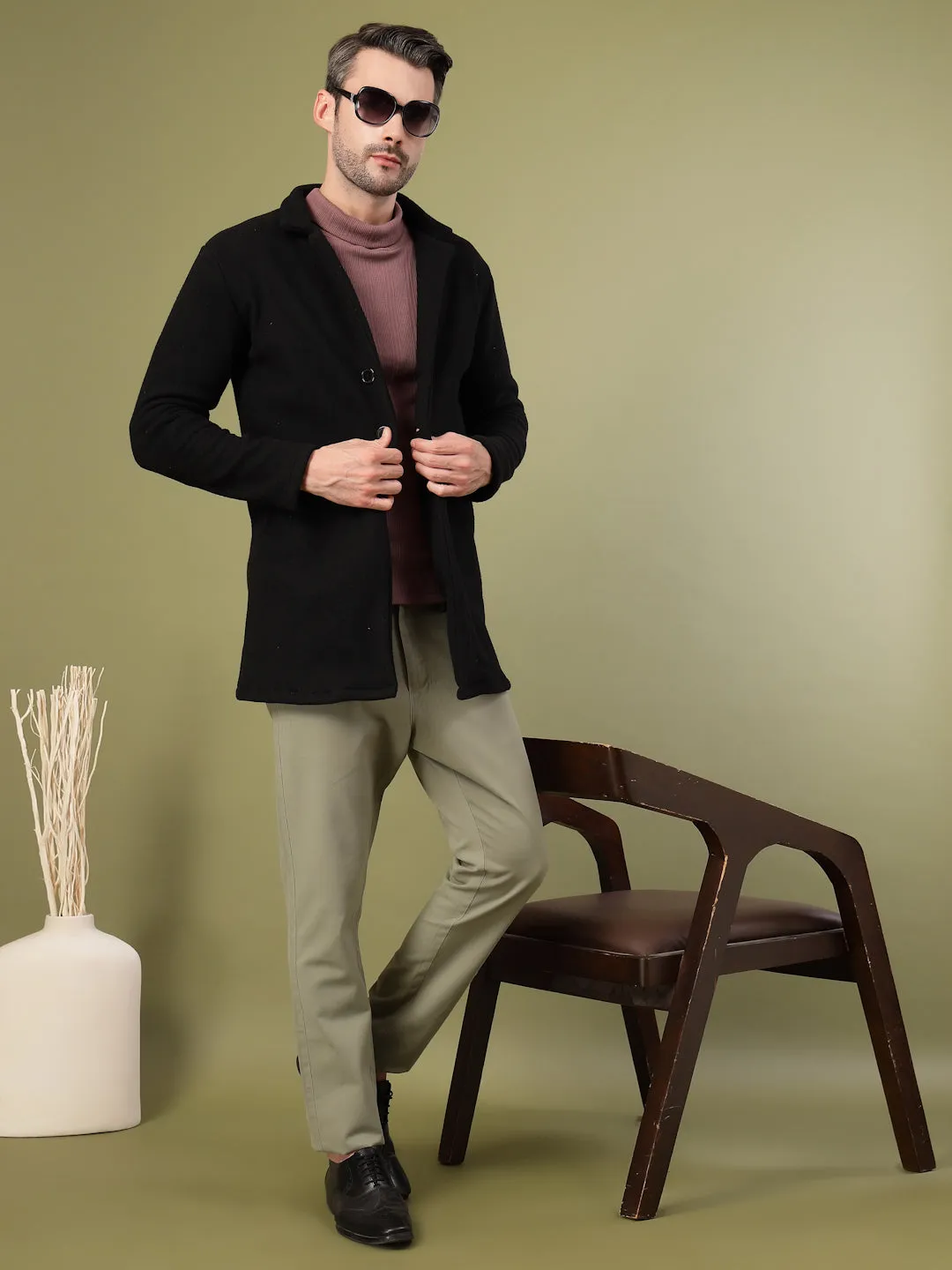 Polar Fleece Lapel Coat
