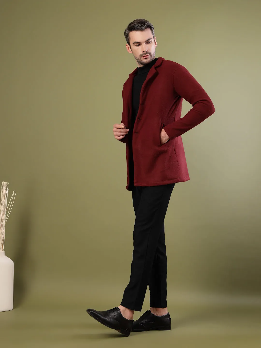 Polar Fleece Lapel Coat