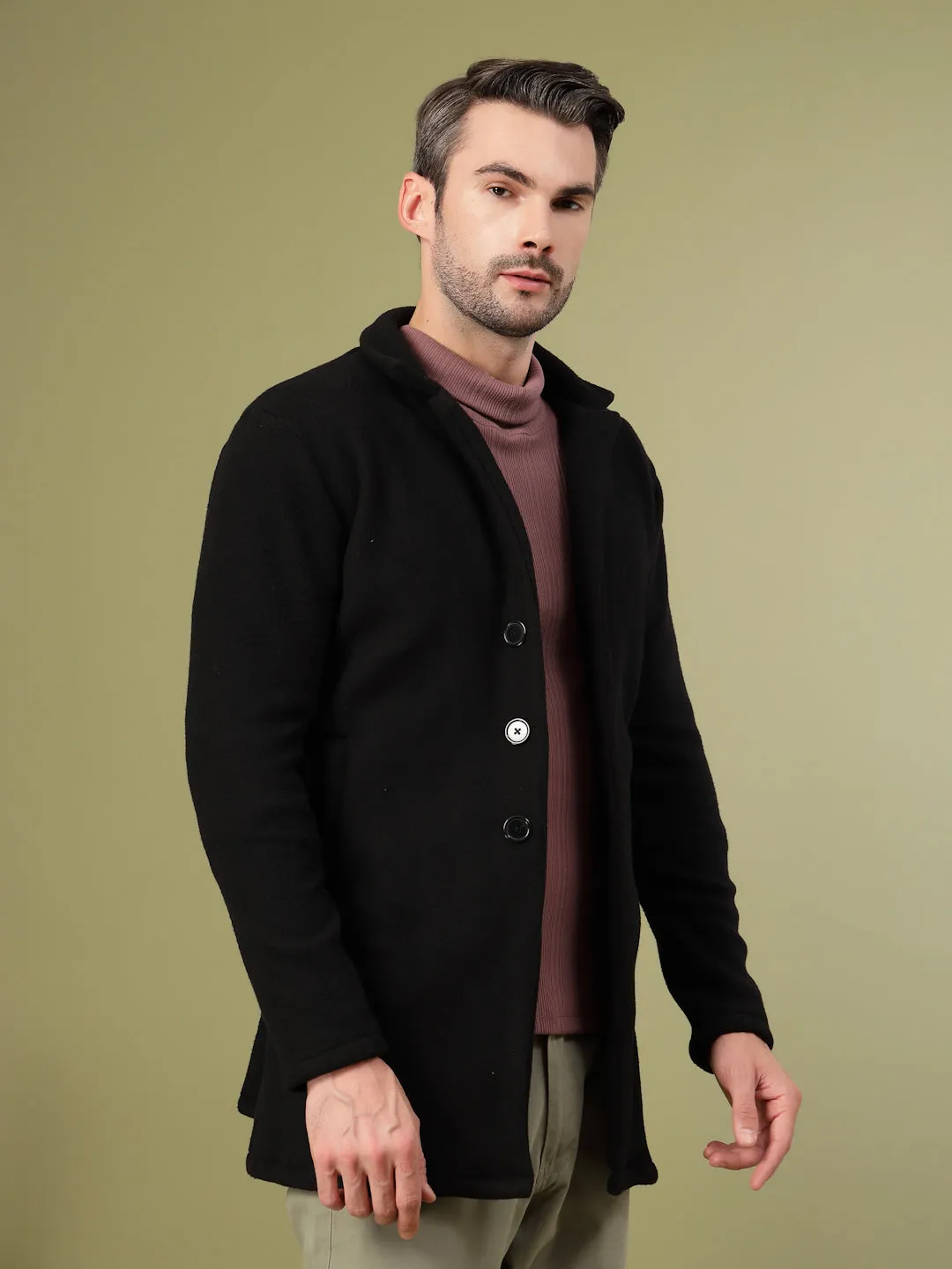 Polar Fleece Lapel Coat