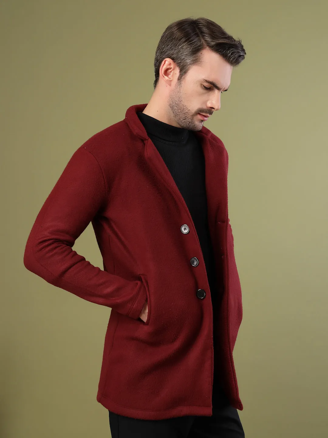 Polar Fleece Lapel Coat