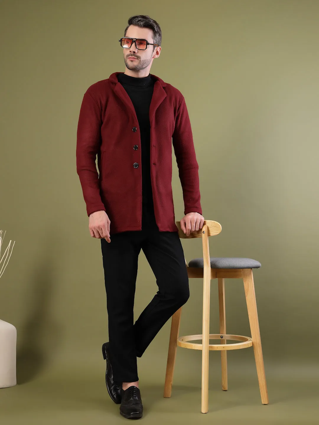 Polar Fleece Lapel Coat