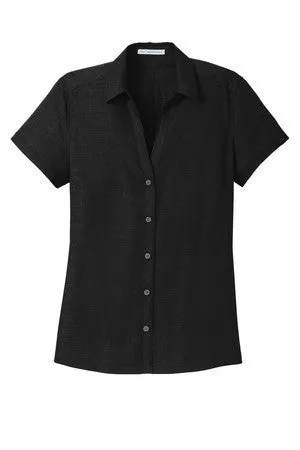 Port Authority® Ladies Textured Camp Shirt. L662