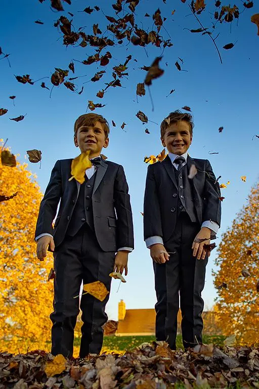 "Prestige" Kids Black 5-Piece Tuxedo