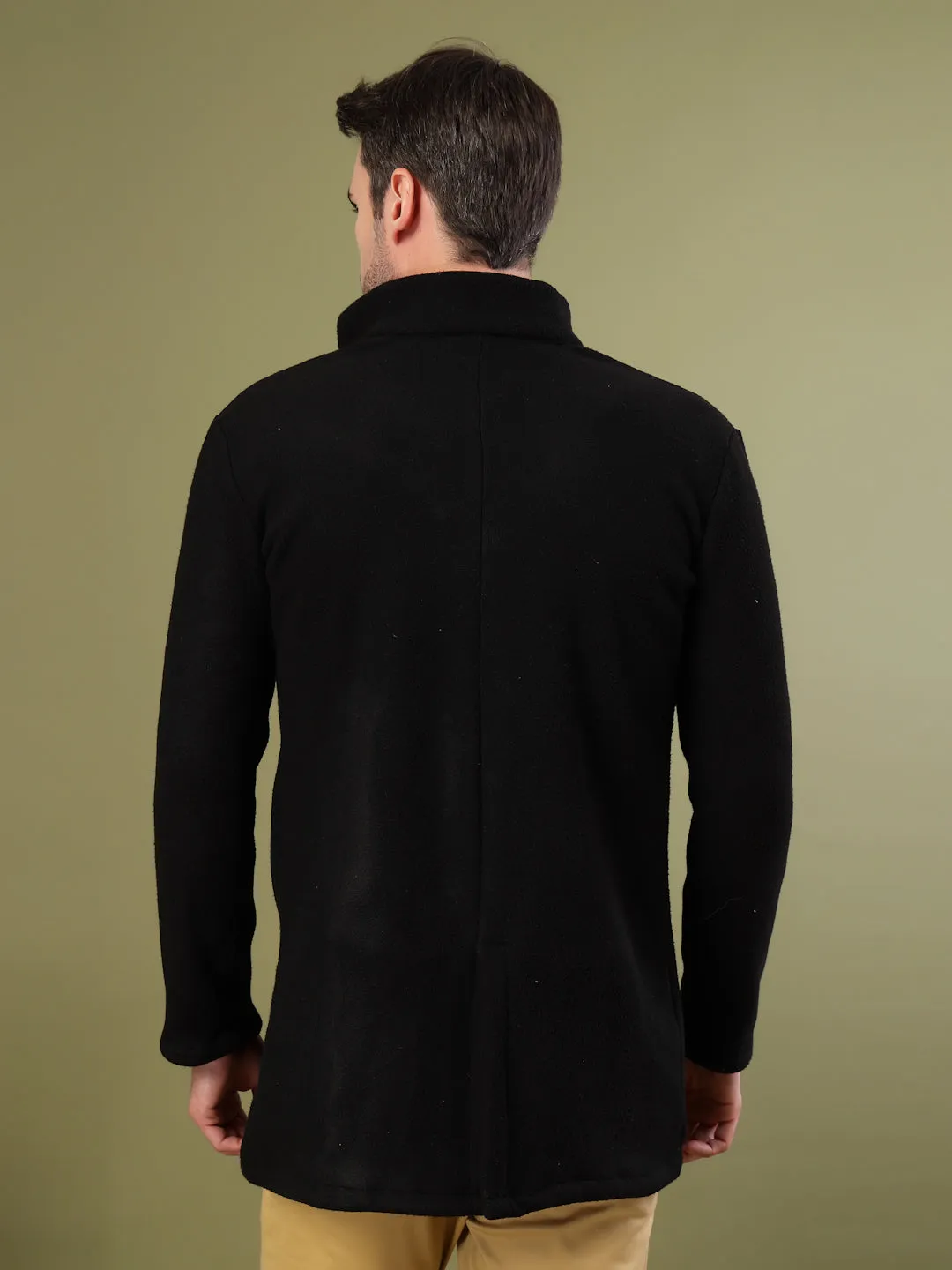 Regular Fit Polar Fleece Coat