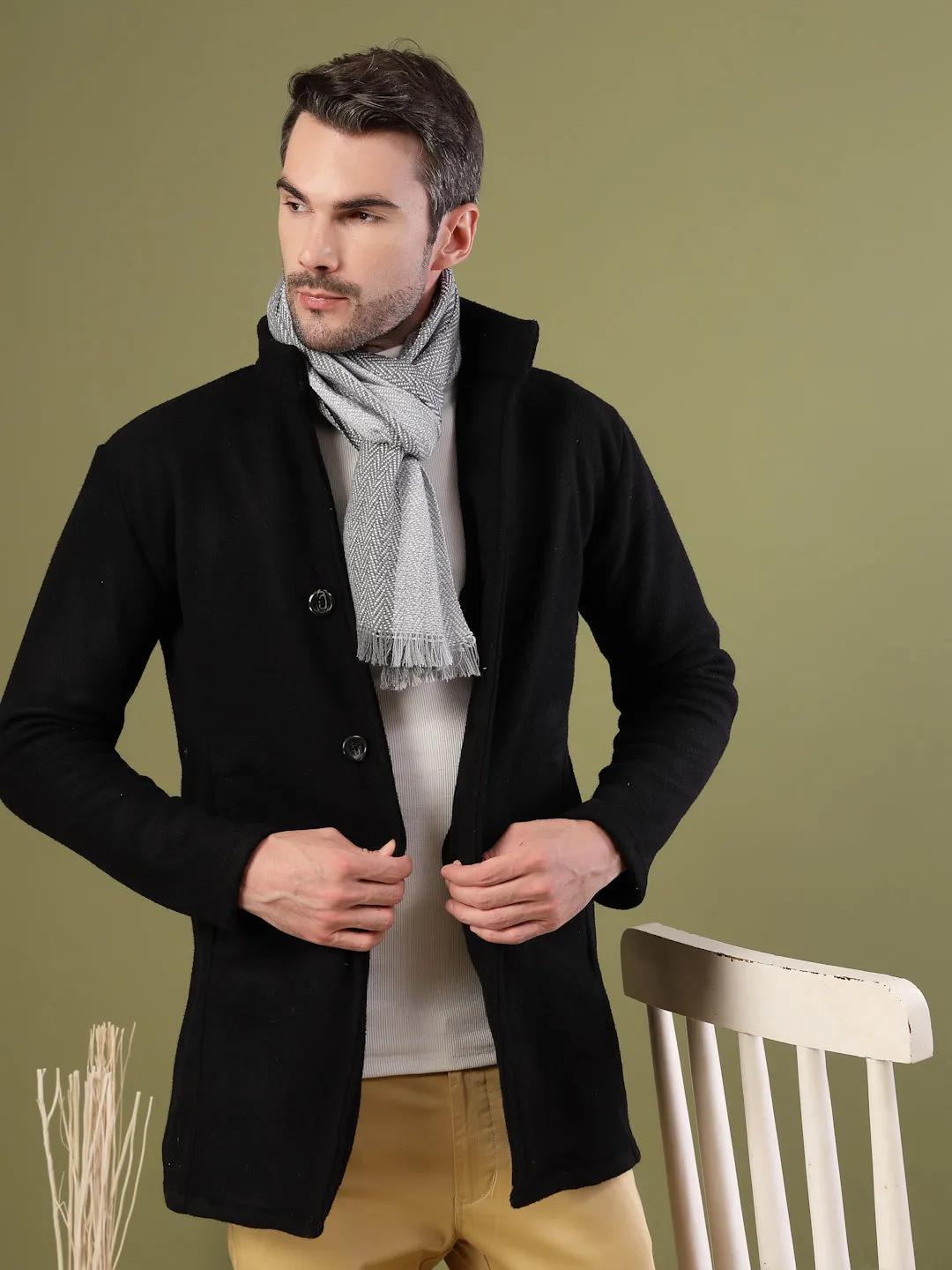 Regular Fit Polar Fleece Coat