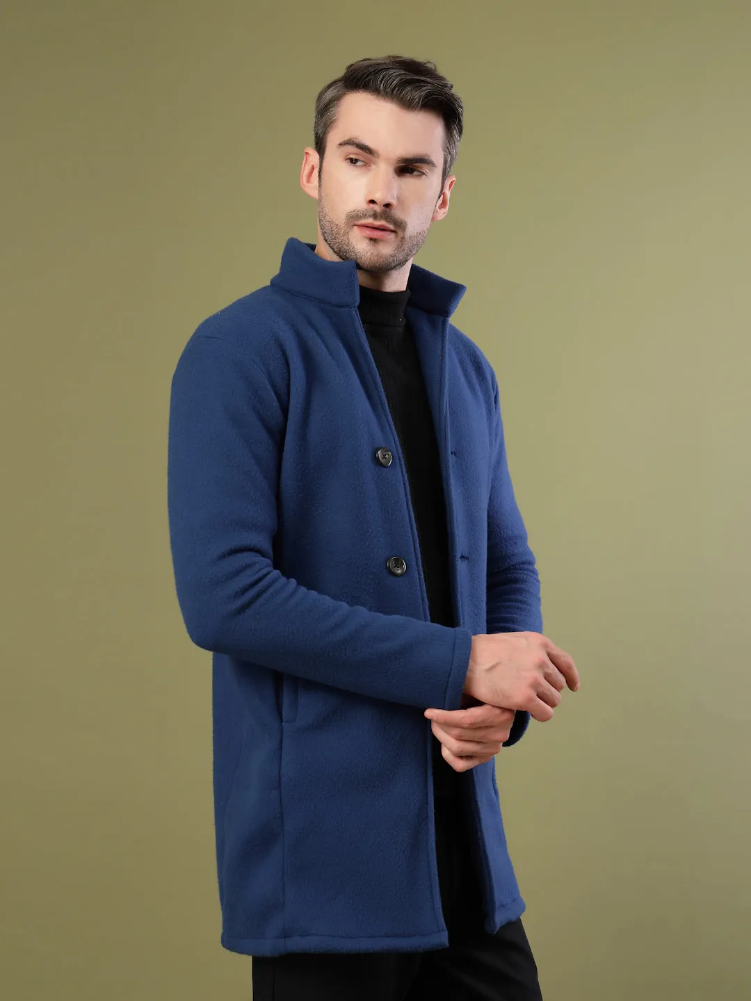 Regular Fit Polar Fleece Coat