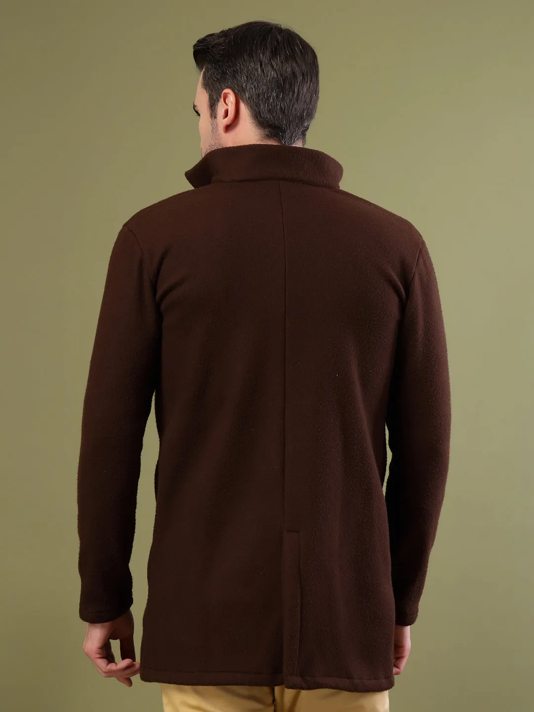 Regular Fit Polar Fleece Coat