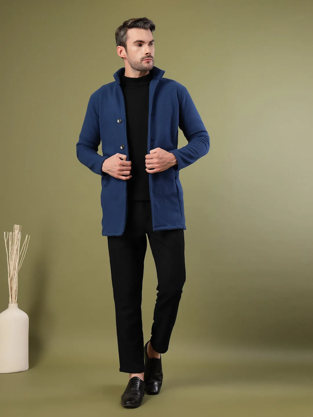 Regular Fit Polar Fleece Coat