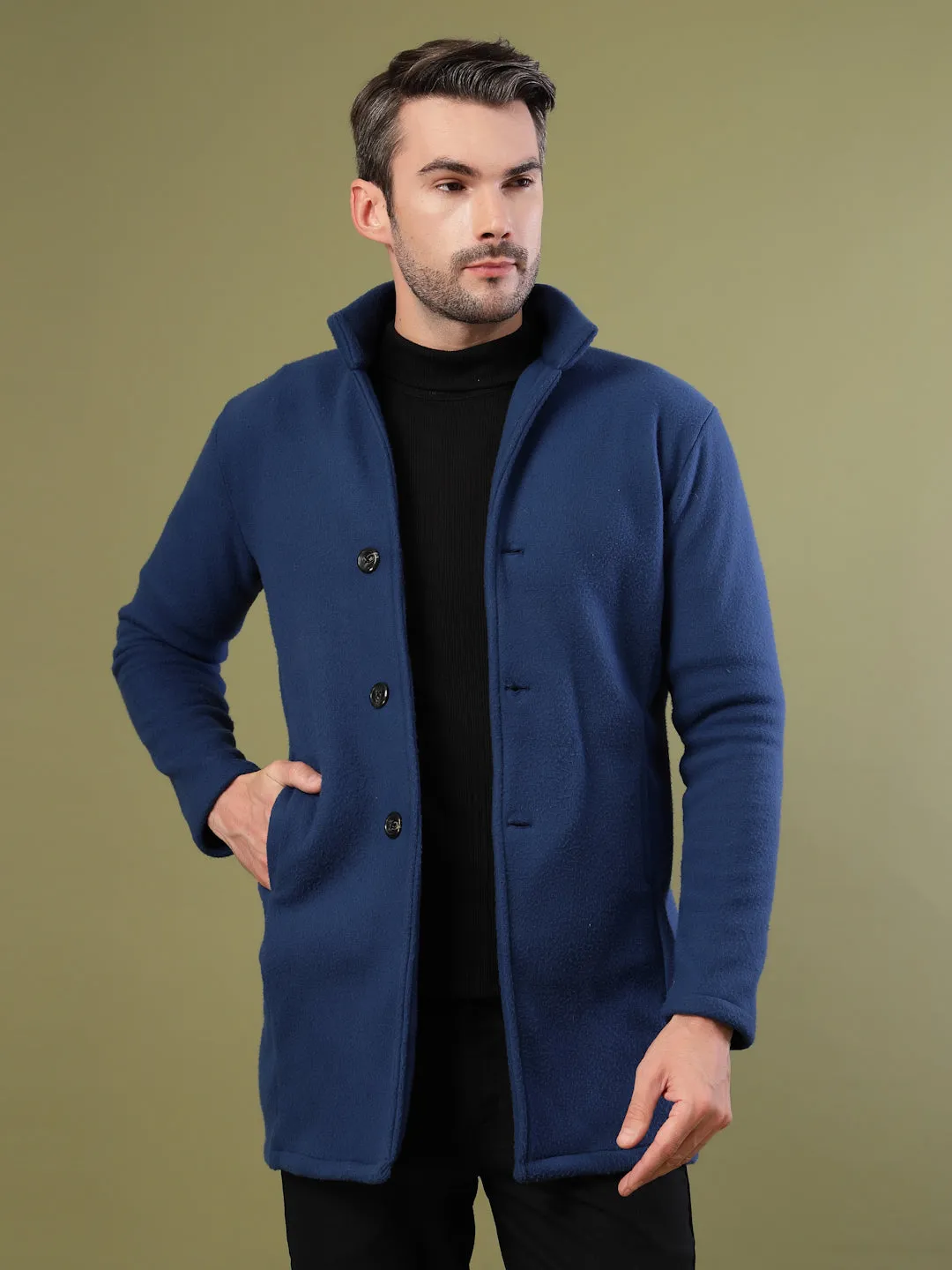 Regular Fit Polar Fleece Coat