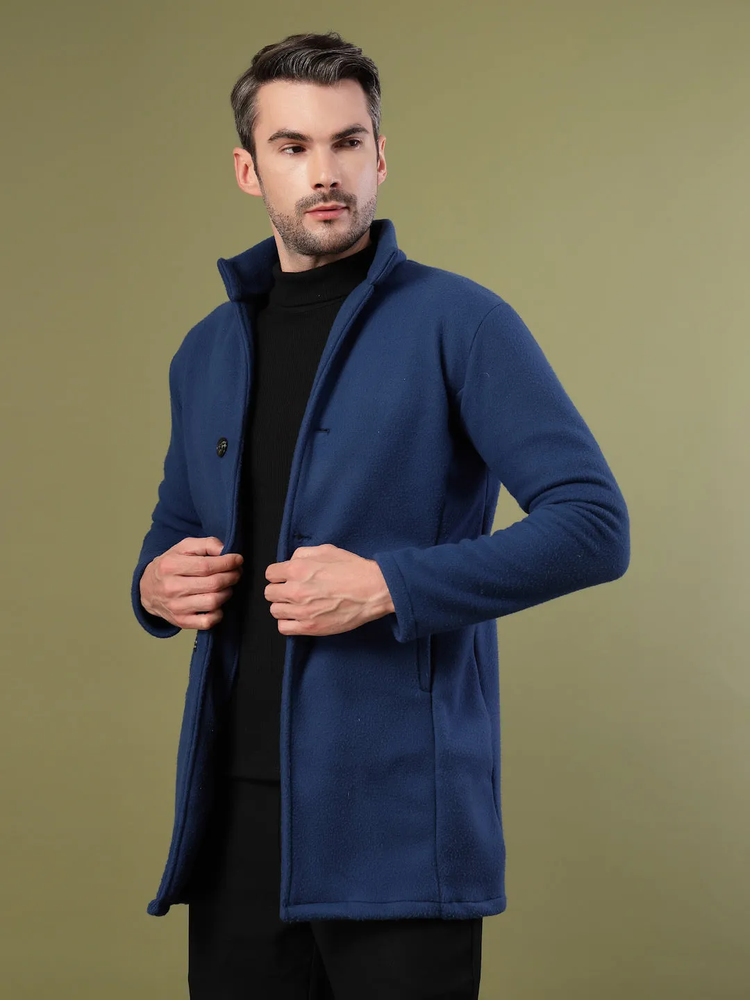 Regular Fit Polar Fleece Coat