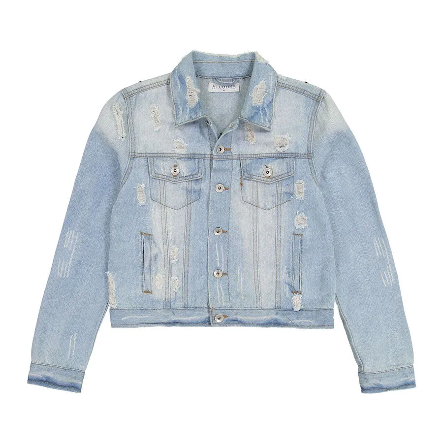 Rekha Embellished Denim Jacket