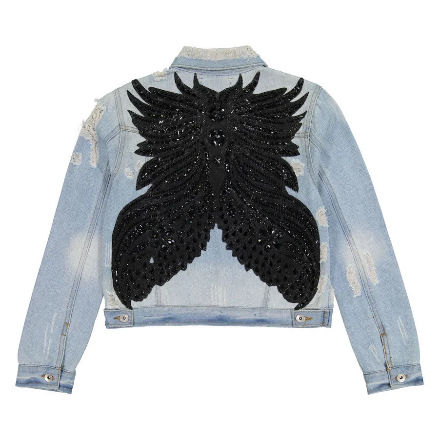 Rekha Embellished Denim Jacket
