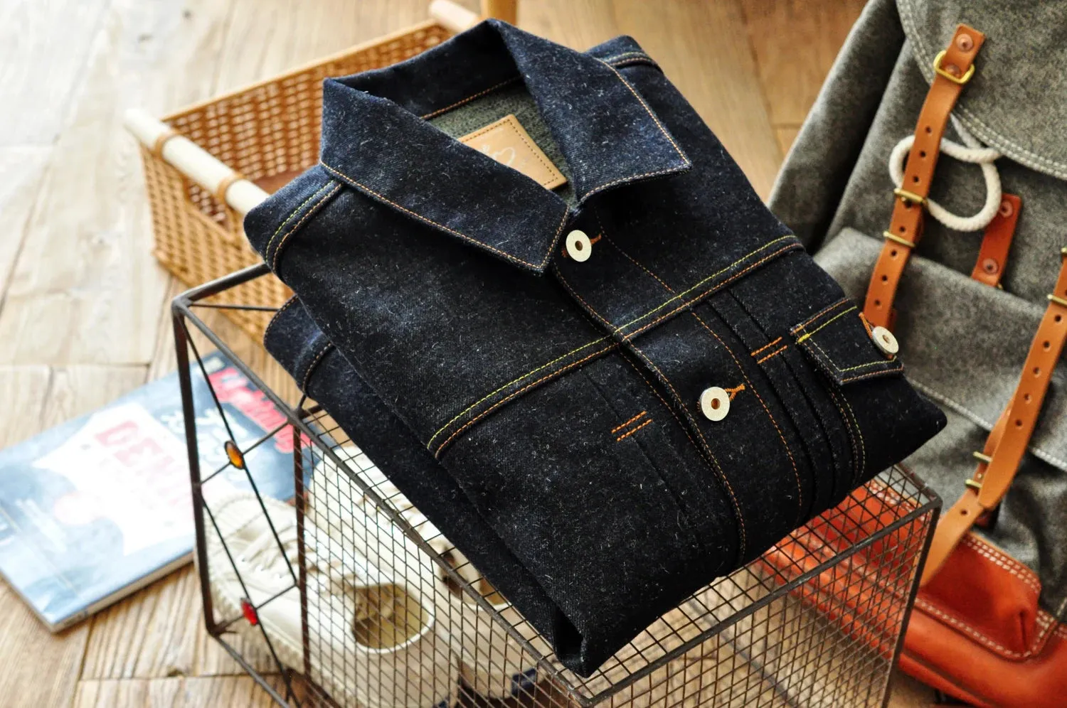 SAUCE ORIGIN Men Jackets Men Motorcycle Denim Jacket  Jean Jacket Silver Button Cotton Linen Colored Selvedge Denim Handmade