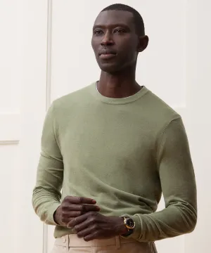 Silk-Cashmere Crewneck Sweater
