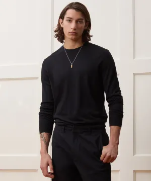 Silk-Cashmere Crewneck Sweater