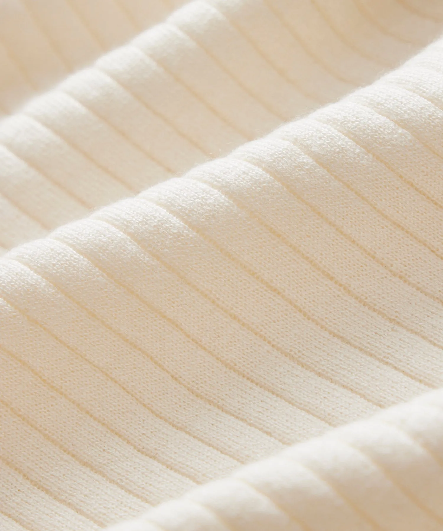 Silk-Cashmere Ribbed Sweater Polo